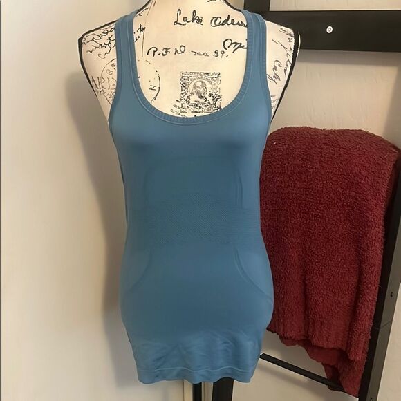 lululemon athletica Tops - Lululemon Athletic Blue Tank Top Athleisure Gym Workout Yoga Hiking
